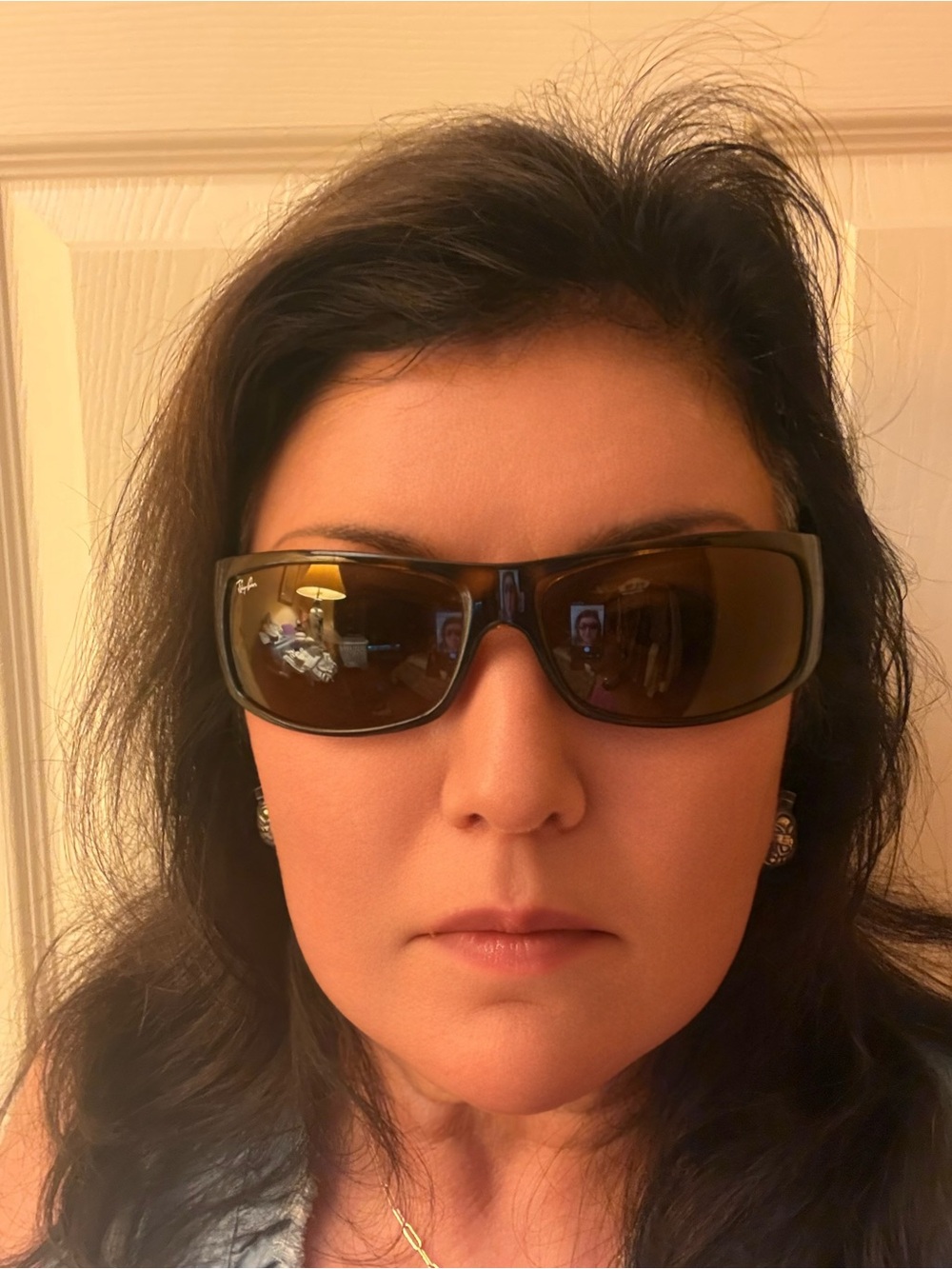 Ray-Ban Women’s Wrap Sunglasses in Tortoise and Brown - Picture 8 of 8
